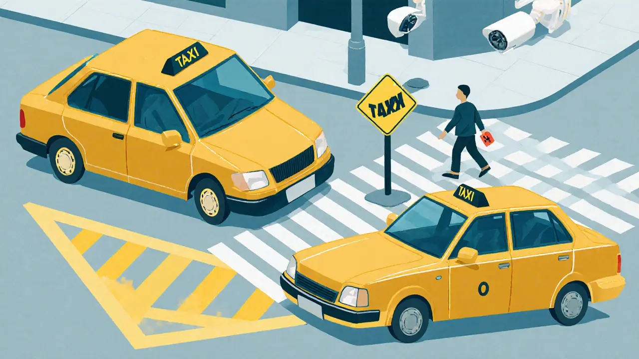 Парковка для такси в городе: выделенные зоны и штрафы в 2025 году