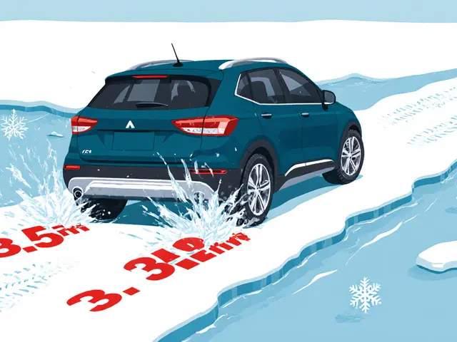 Зимний тест шипованных шин на кроссовере: тормозной путь и разгон на льду