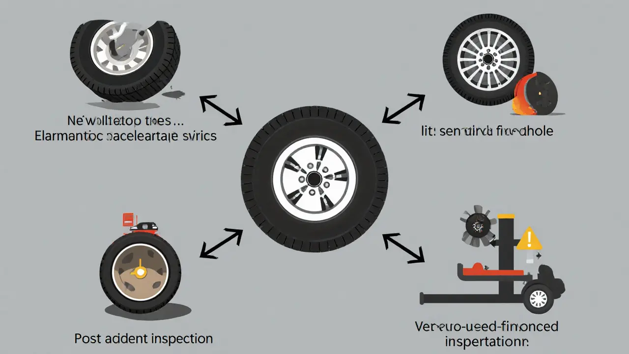 Пять ситуаций, когда необходима балансировка колес: замена шин, удар, ДТП и другие.
