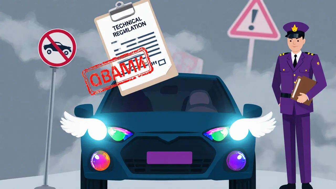 Тюнинг оптики: как легализовать ангельские глазки и ДХО в России в 2025 году