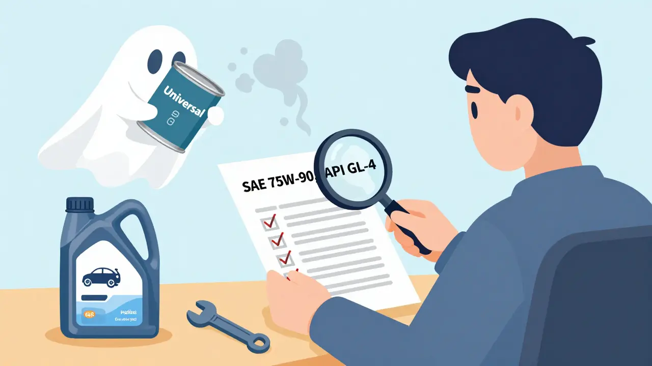 Владелец автомобиля проверяет руководство, чтобы выбрать правильное трансмиссионное масло