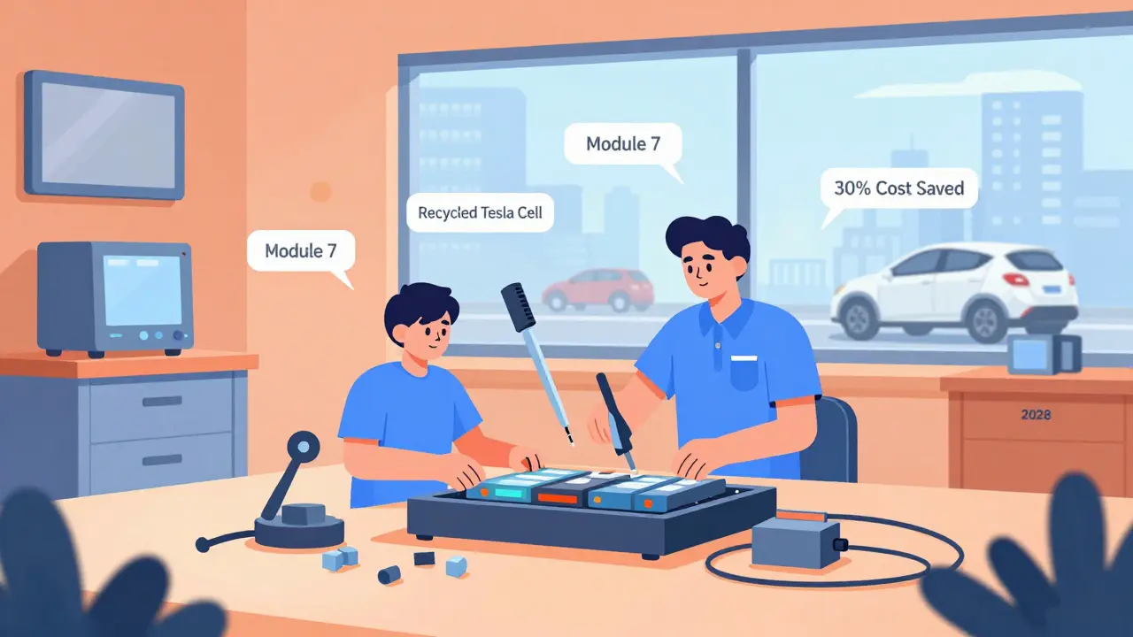 Сервис 2028 года ремонтирует батарею по модулям, экономя деньги и ресурсы