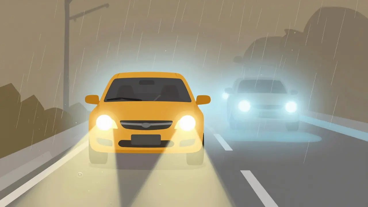 Обзор светодиодных фар: как они работают в дождь и снег