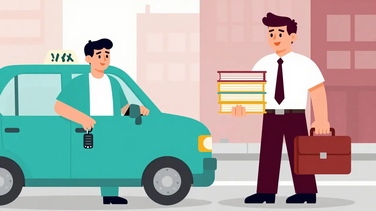 Сравнение самозанятого и предпринимателя в виде иллюстрации