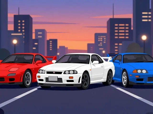 Японские легенды 90-х: сравнение Nissan Skyline GT‑R, Toyota Supra и Mazda RX‑7