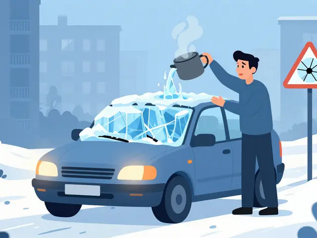 Размораживание лобового стекла: быстрые и безопасные способы без трещин