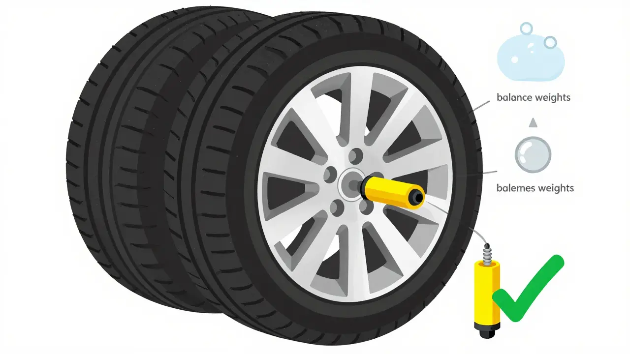 Установка внутреннего датчика TPMS на диск колеса
